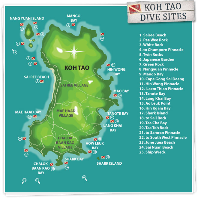 Koh Tao Dive Sites 1