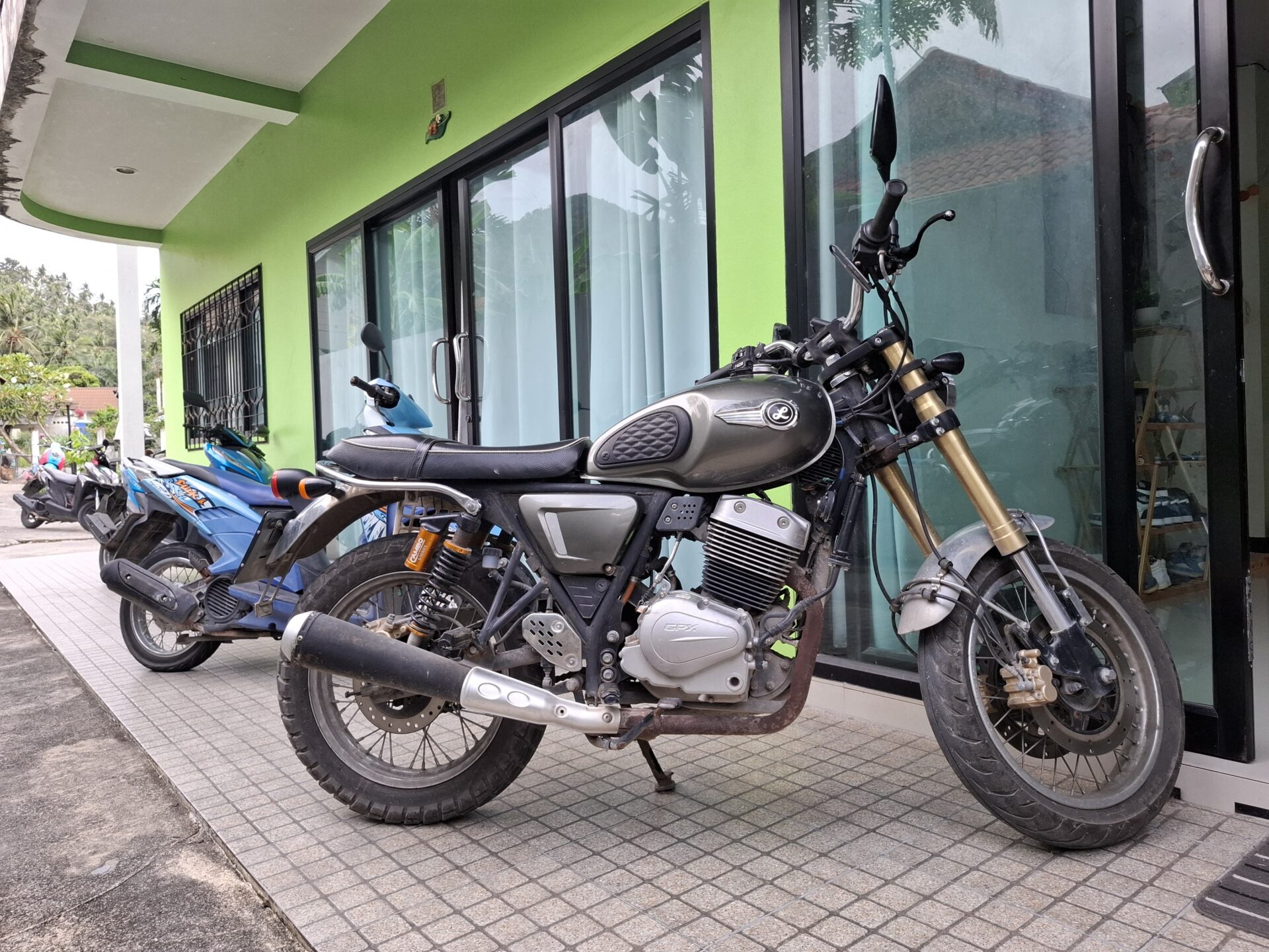 Motorcycle on Koh Tao roads