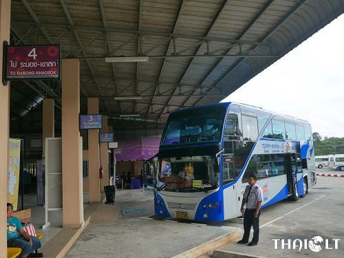 bus waiting at Krabi bus station