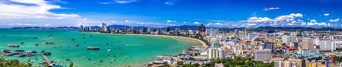 Panoramic view of Pattaya beach