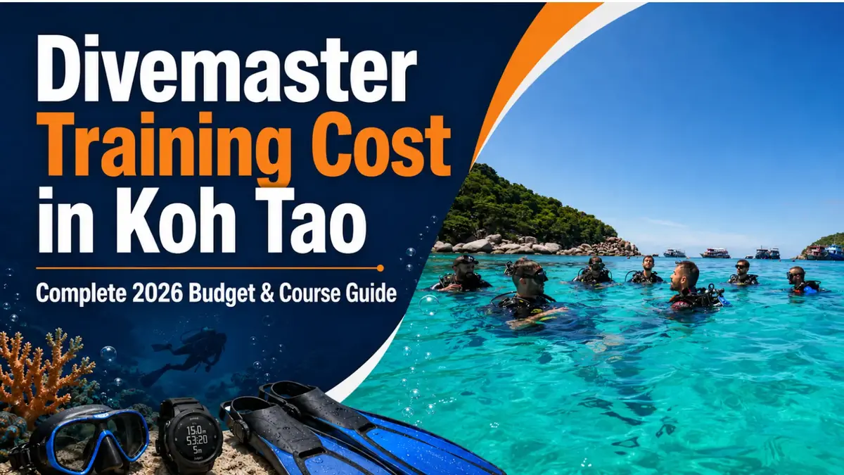 Detailed divemaster training course cost in Koh Tao in 2026