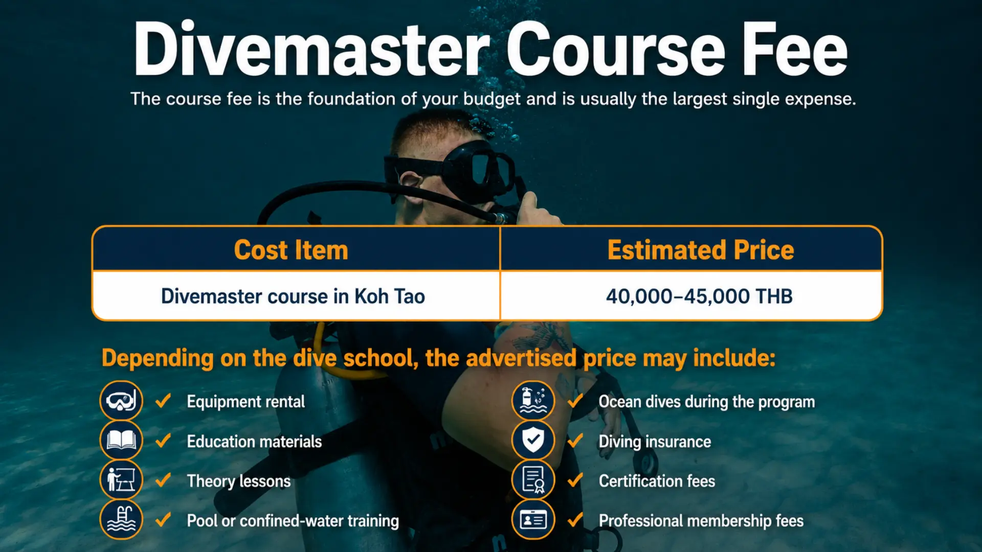 Divemaster Course Fee