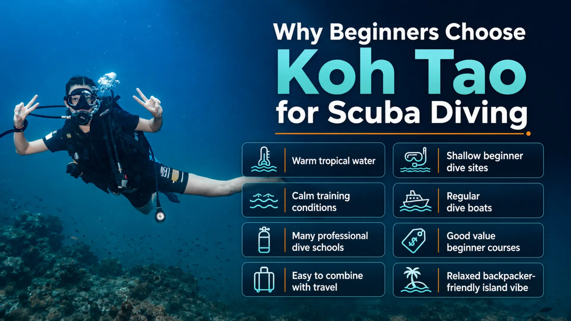 Why beginners choose KOh Tao for Scuba Diving