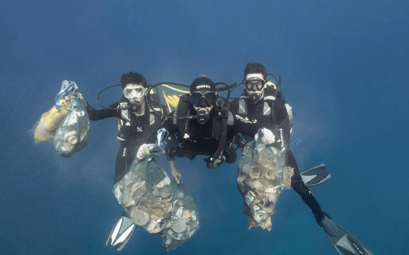 cleanup dive koh tao