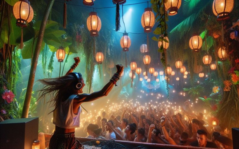 dj at jungle party